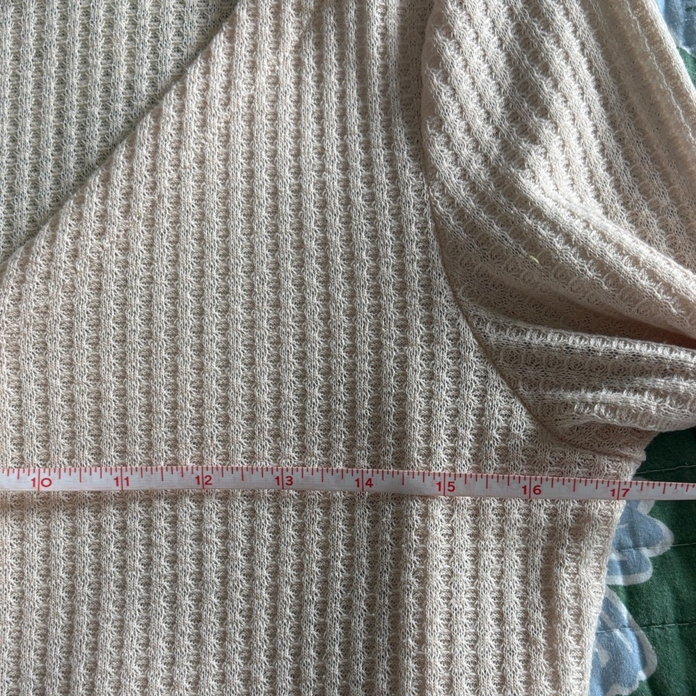 SHEIN Light Pink Button-Down Peplum shirt size L - Picture 11 of 12